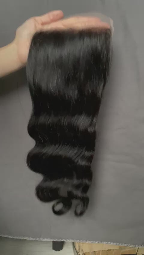 Body Wave 5x5 Transparent Natural Color Closure